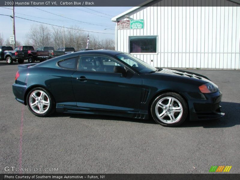 Carbon Blue / Black 2003 Hyundai Tiburon GT V6