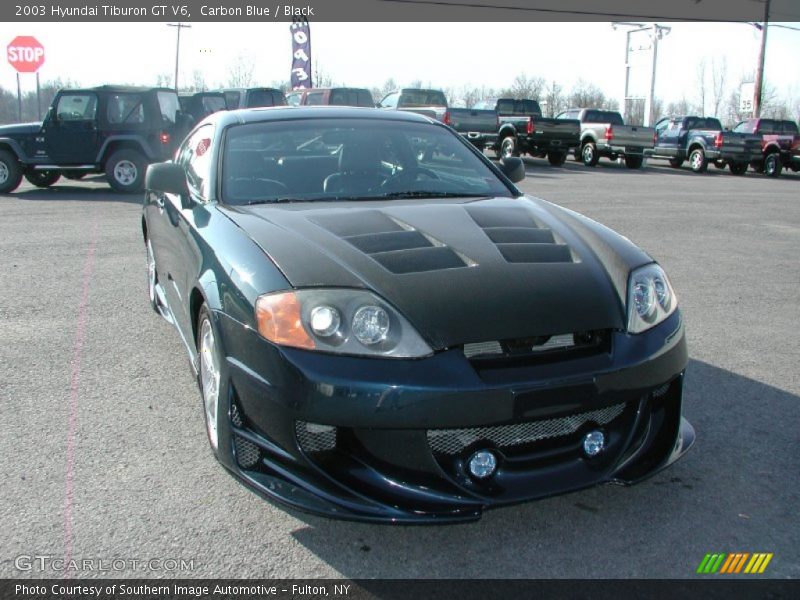 Carbon Blue / Black 2003 Hyundai Tiburon GT V6