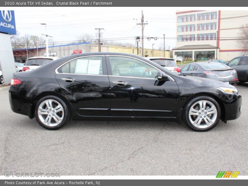Crystal Black Pearl / Parchment 2010 Acura TSX V6 Sedan