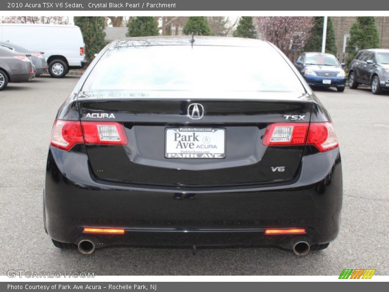 Crystal Black Pearl / Parchment 2010 Acura TSX V6 Sedan