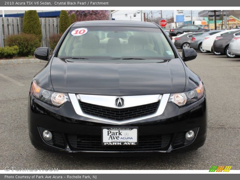 Crystal Black Pearl / Parchment 2010 Acura TSX V6 Sedan