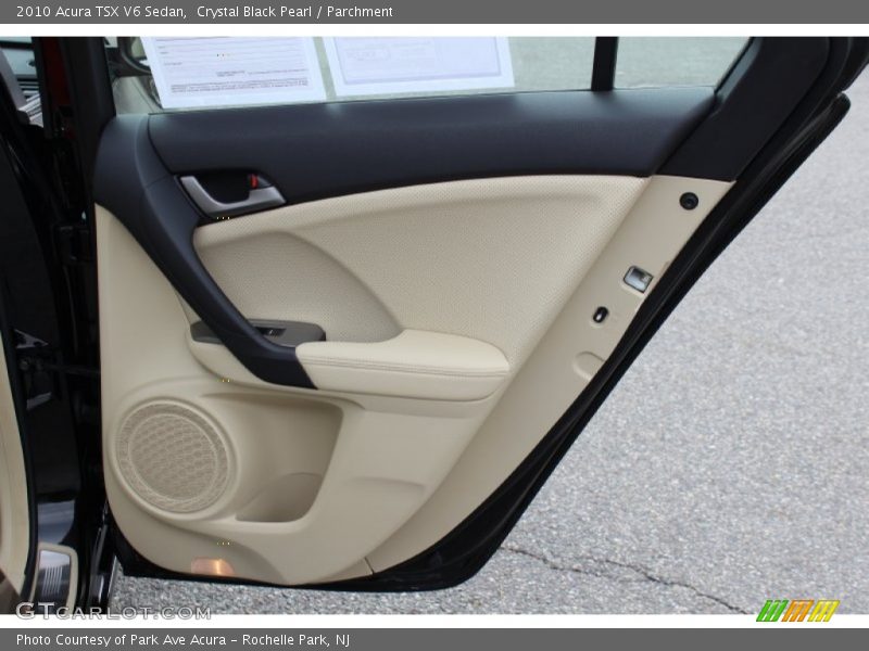 Crystal Black Pearl / Parchment 2010 Acura TSX V6 Sedan