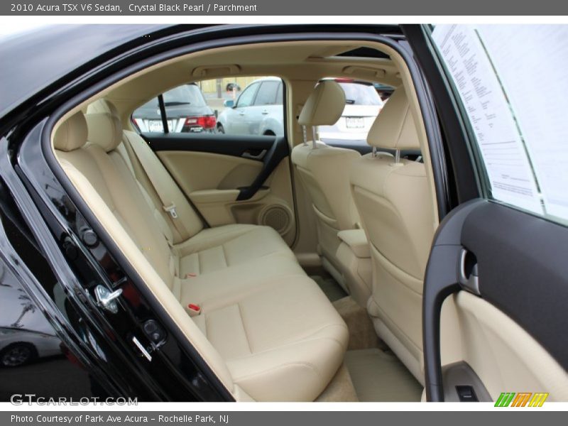 Crystal Black Pearl / Parchment 2010 Acura TSX V6 Sedan