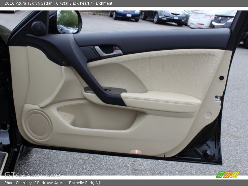 Crystal Black Pearl / Parchment 2010 Acura TSX V6 Sedan