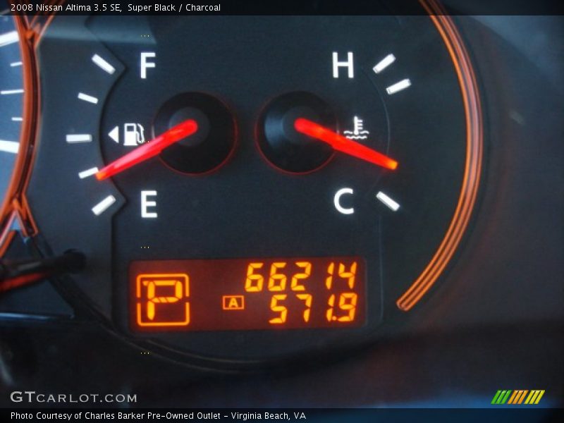 Super Black / Charcoal 2008 Nissan Altima 3.5 SE