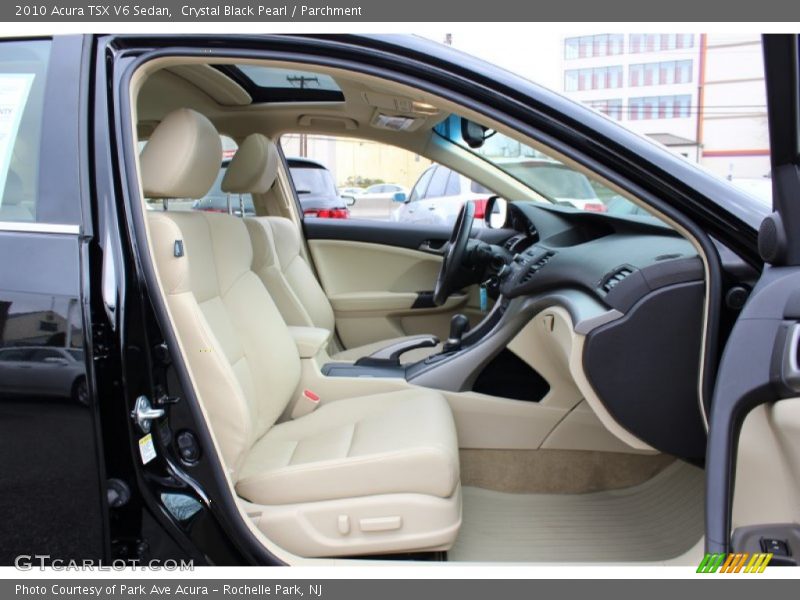 Crystal Black Pearl / Parchment 2010 Acura TSX V6 Sedan
