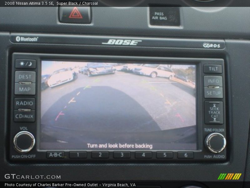 Super Black / Charcoal 2008 Nissan Altima 3.5 SE