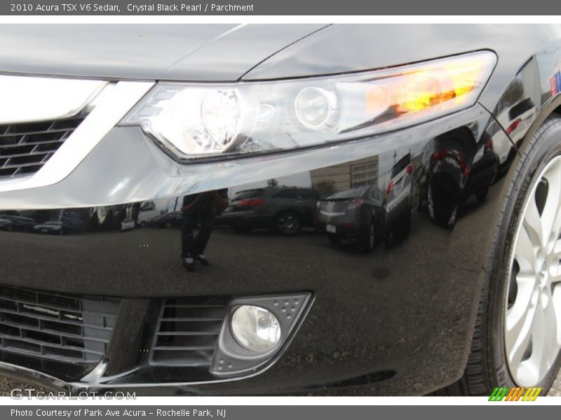 Crystal Black Pearl / Parchment 2010 Acura TSX V6 Sedan