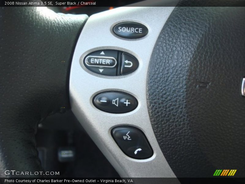 Super Black / Charcoal 2008 Nissan Altima 3.5 SE