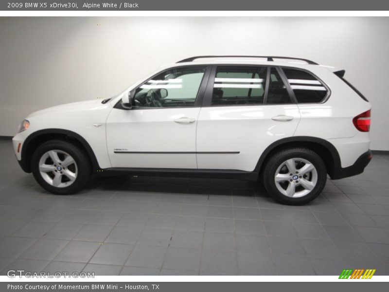 Alpine White / Black 2009 BMW X5 xDrive30i