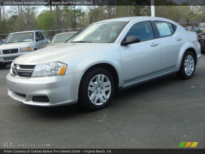 Bright Silver Metallic / Black 2011 Dodge Avenger Express