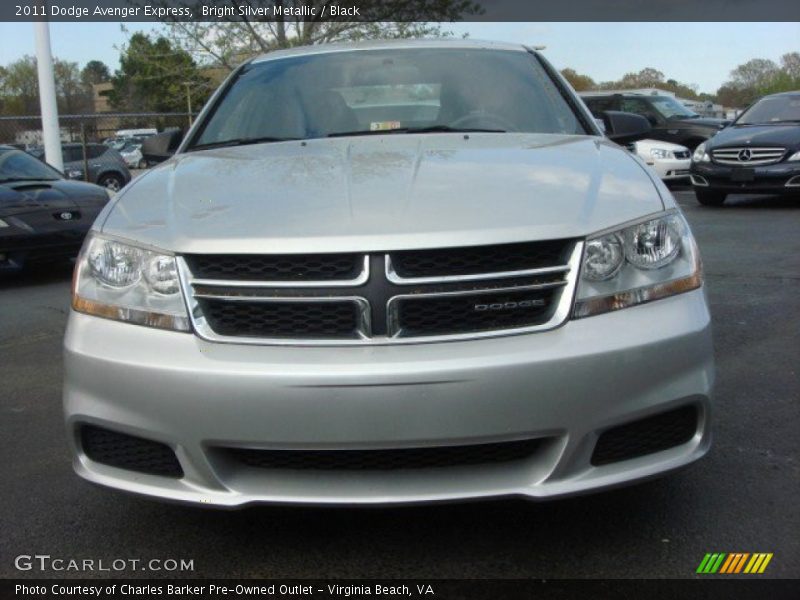 Bright Silver Metallic / Black 2011 Dodge Avenger Express