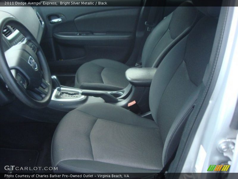 Bright Silver Metallic / Black 2011 Dodge Avenger Express