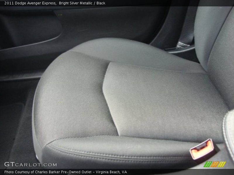 Bright Silver Metallic / Black 2011 Dodge Avenger Express