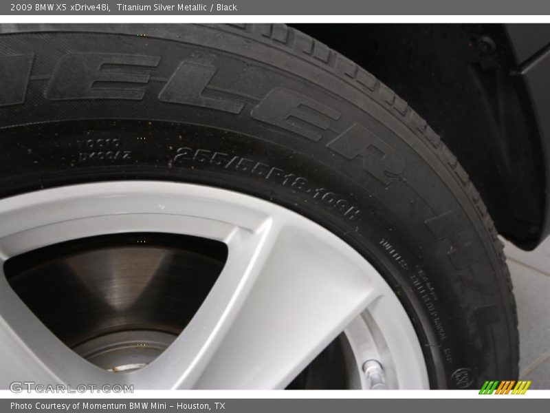 Titanium Silver Metallic / Black 2009 BMW X5 xDrive48i