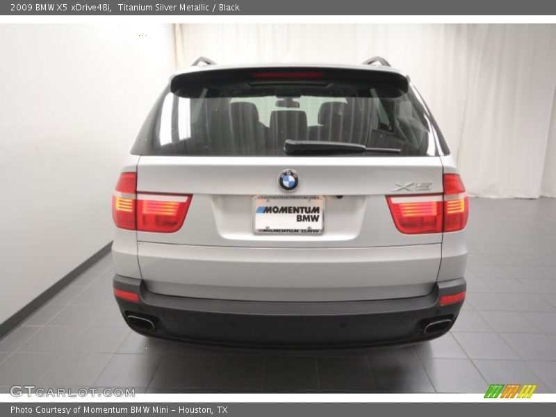 Titanium Silver Metallic / Black 2009 BMW X5 xDrive48i