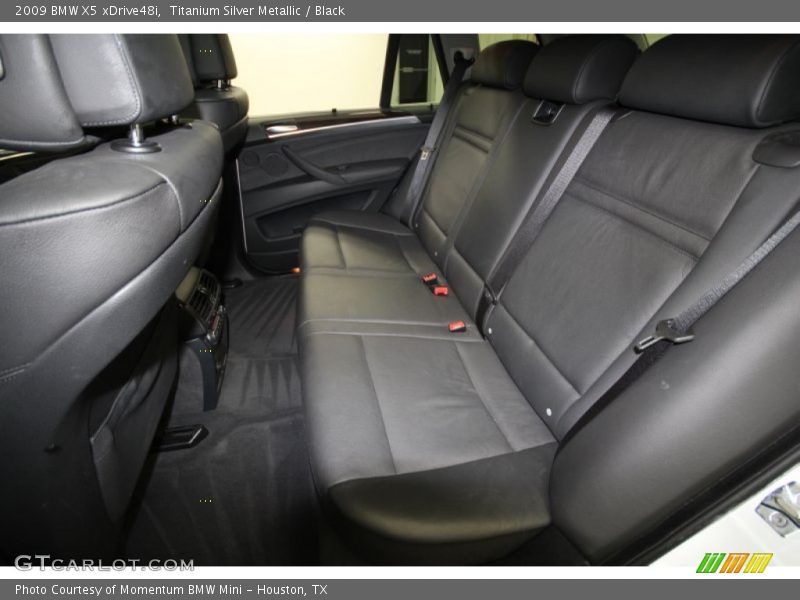 Titanium Silver Metallic / Black 2009 BMW X5 xDrive48i