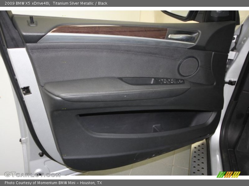 Titanium Silver Metallic / Black 2009 BMW X5 xDrive48i