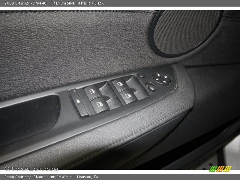 Titanium Silver Metallic / Black 2009 BMW X5 xDrive48i