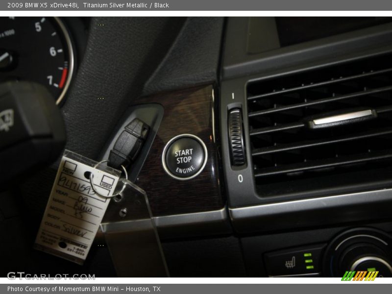 Titanium Silver Metallic / Black 2009 BMW X5 xDrive48i