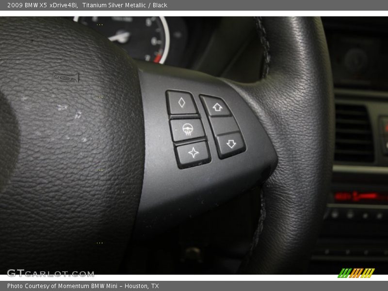 Titanium Silver Metallic / Black 2009 BMW X5 xDrive48i