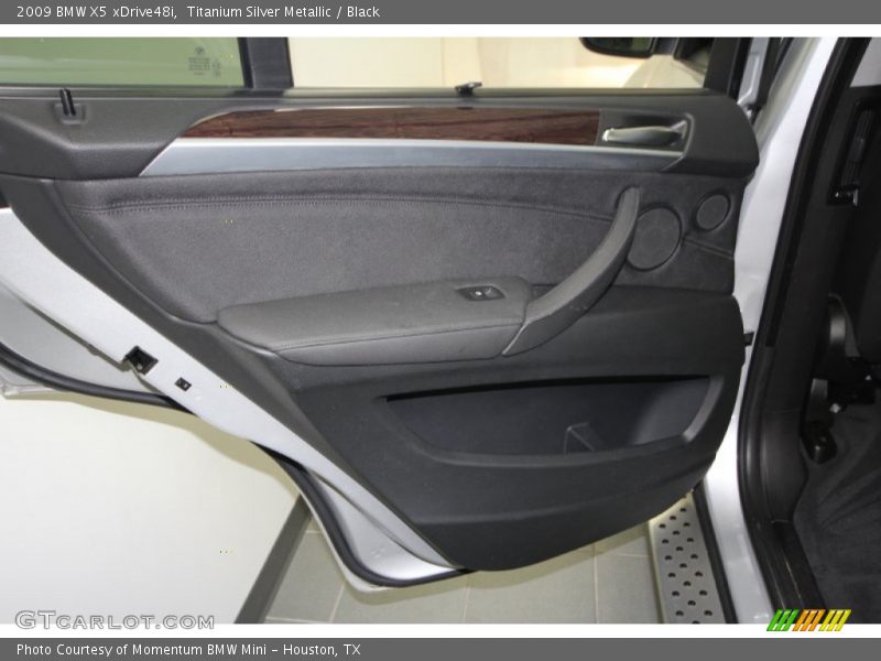 Titanium Silver Metallic / Black 2009 BMW X5 xDrive48i