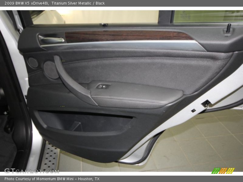 Titanium Silver Metallic / Black 2009 BMW X5 xDrive48i