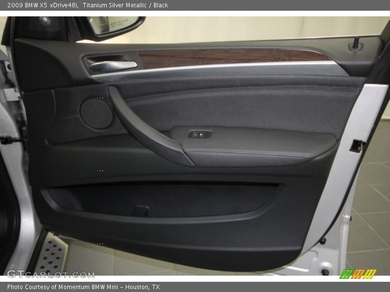 Titanium Silver Metallic / Black 2009 BMW X5 xDrive48i