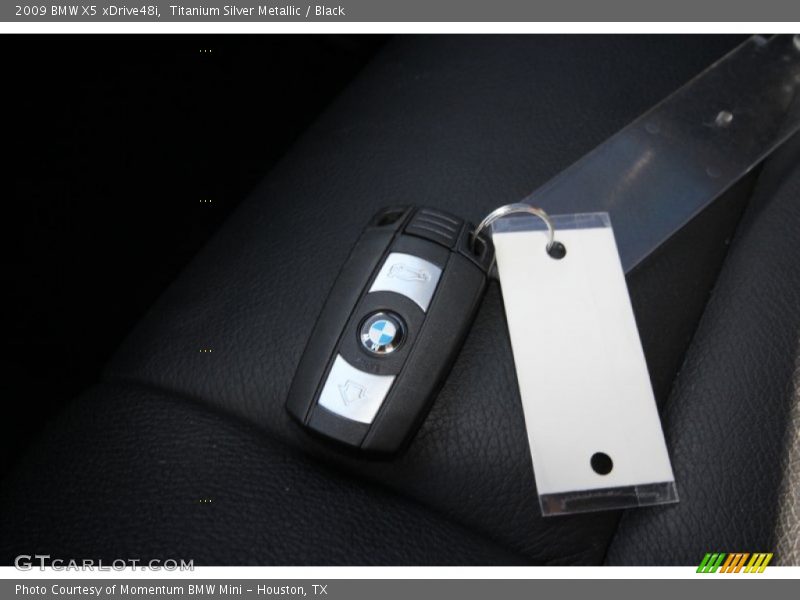 Titanium Silver Metallic / Black 2009 BMW X5 xDrive48i