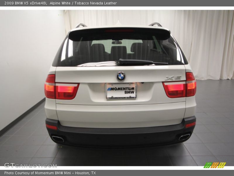 Alpine White / Tobacco Nevada Leather 2009 BMW X5 xDrive48i