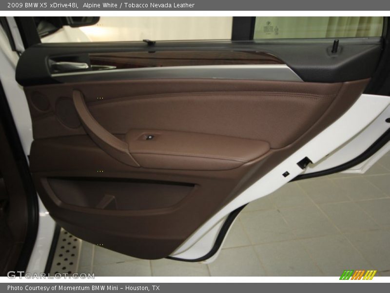 Alpine White / Tobacco Nevada Leather 2009 BMW X5 xDrive48i