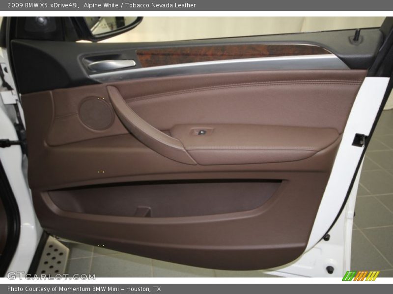 Alpine White / Tobacco Nevada Leather 2009 BMW X5 xDrive48i