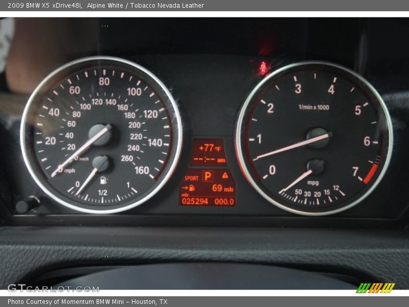 Alpine White / Tobacco Nevada Leather 2009 BMW X5 xDrive48i