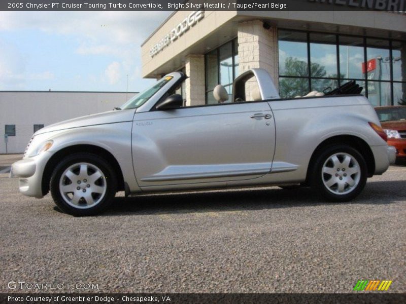 Bright Silver Metallic / Taupe/Pearl Beige 2005 Chrysler PT Cruiser Touring Turbo Convertible