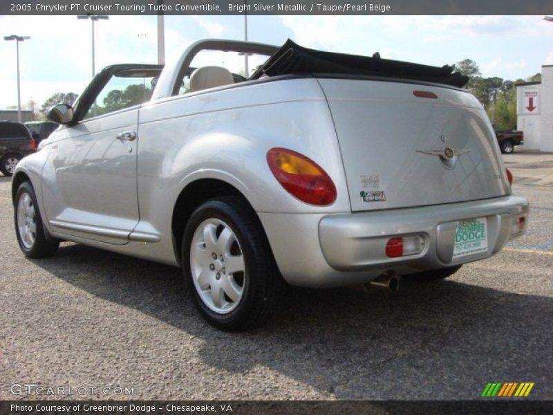 Bright Silver Metallic / Taupe/Pearl Beige 2005 Chrysler PT Cruiser Touring Turbo Convertible
