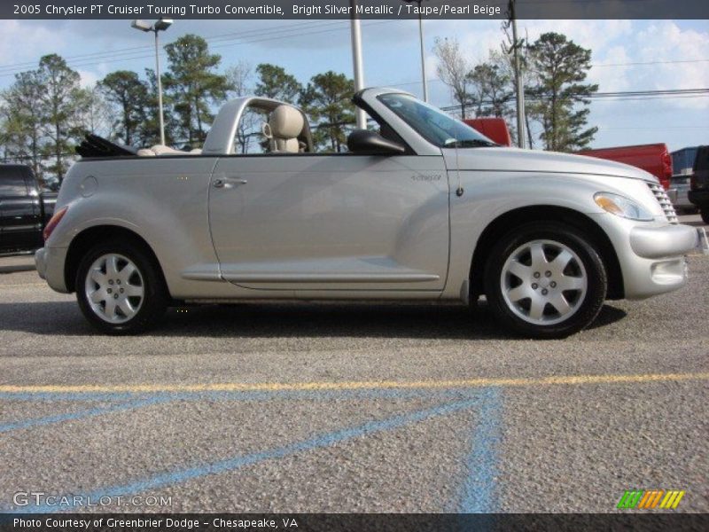Bright Silver Metallic / Taupe/Pearl Beige 2005 Chrysler PT Cruiser Touring Turbo Convertible