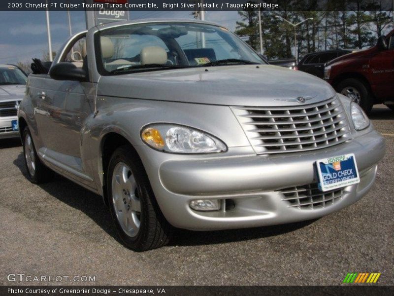 Bright Silver Metallic / Taupe/Pearl Beige 2005 Chrysler PT Cruiser Touring Turbo Convertible