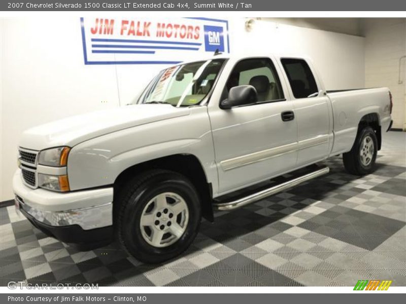 Summit White / Tan 2007 Chevrolet Silverado 1500 Classic LT Extended Cab 4x4