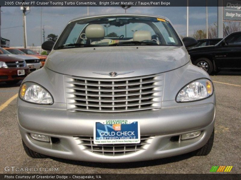 Bright Silver Metallic / Taupe/Pearl Beige 2005 Chrysler PT Cruiser Touring Turbo Convertible