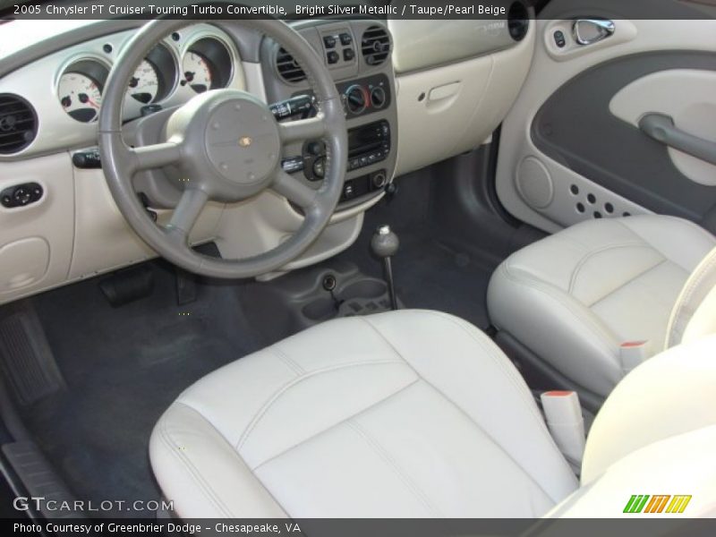Bright Silver Metallic / Taupe/Pearl Beige 2005 Chrysler PT Cruiser Touring Turbo Convertible