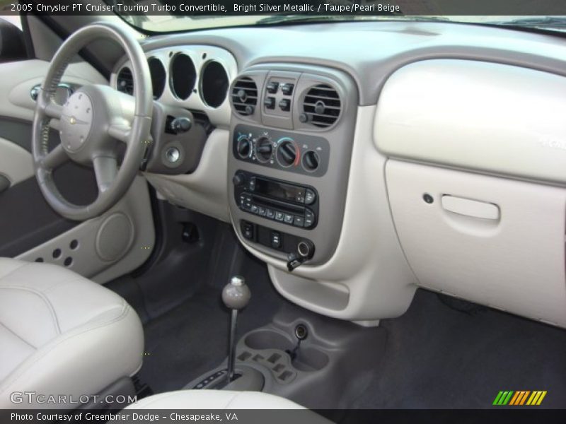 Bright Silver Metallic / Taupe/Pearl Beige 2005 Chrysler PT Cruiser Touring Turbo Convertible