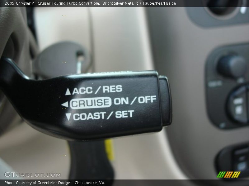 Bright Silver Metallic / Taupe/Pearl Beige 2005 Chrysler PT Cruiser Touring Turbo Convertible