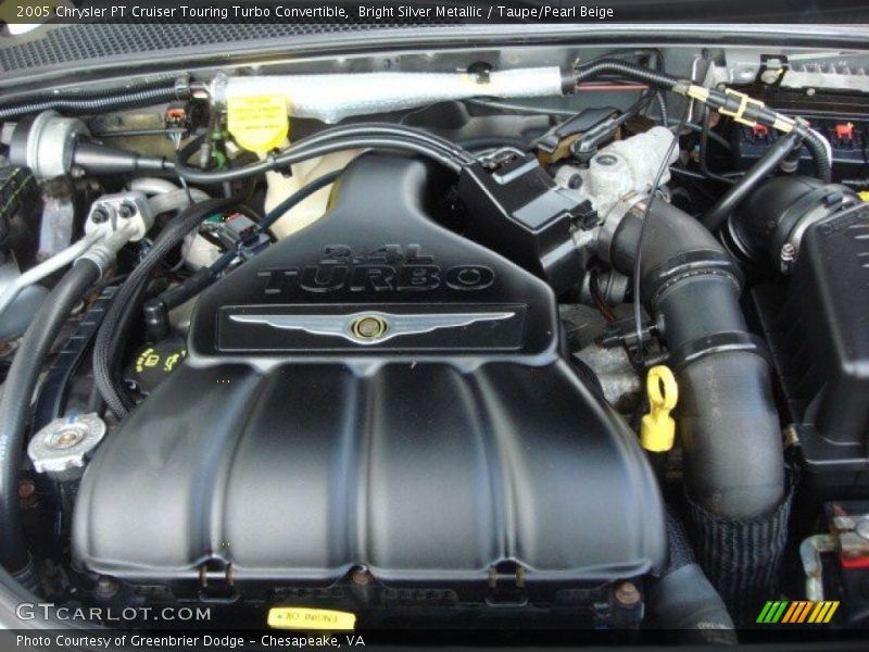 Bright Silver Metallic / Taupe/Pearl Beige 2005 Chrysler PT Cruiser Touring Turbo Convertible