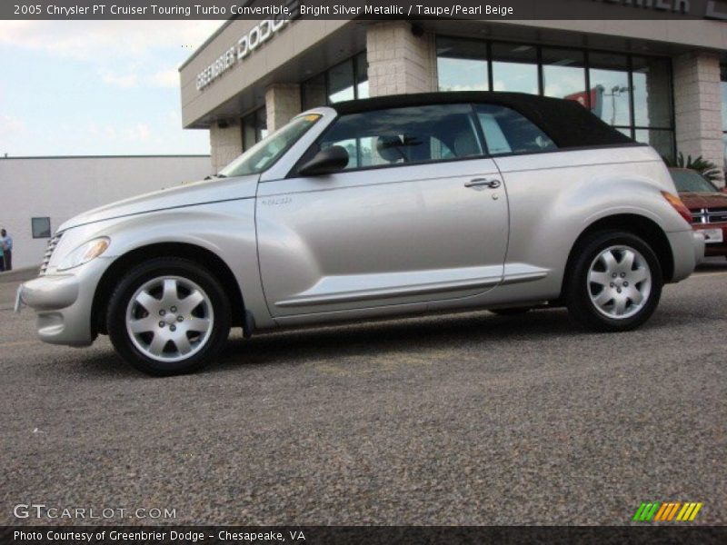 Bright Silver Metallic / Taupe/Pearl Beige 2005 Chrysler PT Cruiser Touring Turbo Convertible