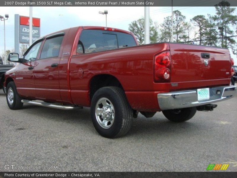 Inferno Red Crystal Pearl / Medium Slate Gray 2007 Dodge Ram 1500 SLT Mega Cab