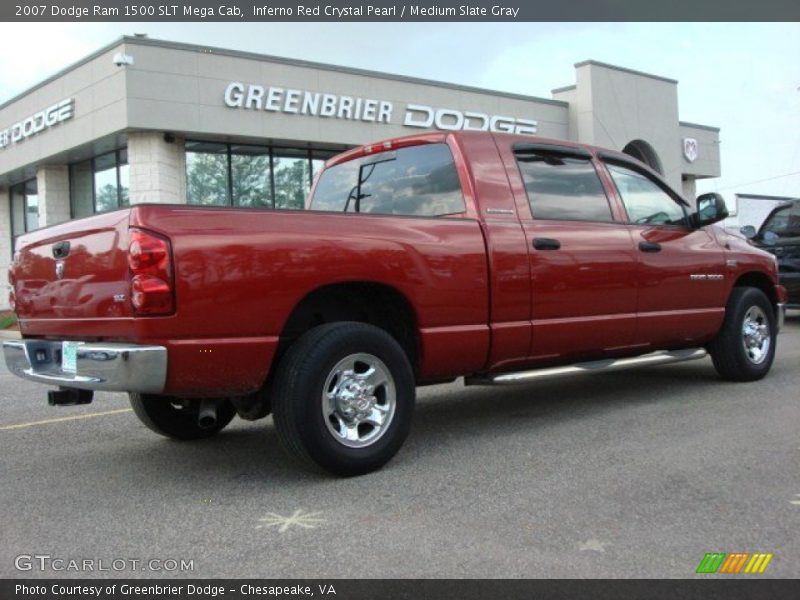Inferno Red Crystal Pearl / Medium Slate Gray 2007 Dodge Ram 1500 SLT Mega Cab