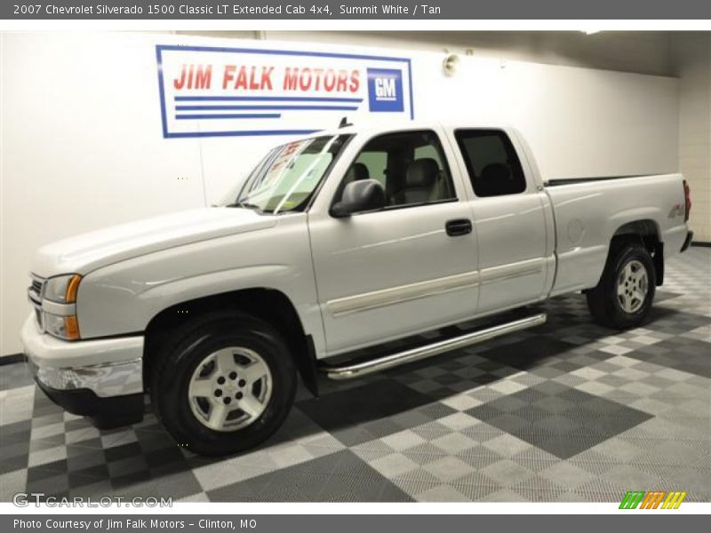 Summit White / Tan 2007 Chevrolet Silverado 1500 Classic LT Extended Cab 4x4