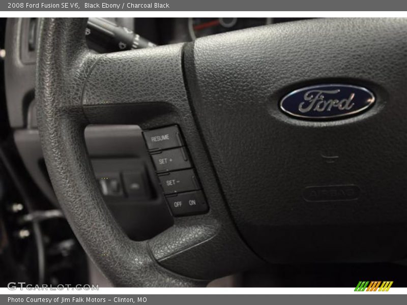 Black Ebony / Charcoal Black 2008 Ford Fusion SE V6