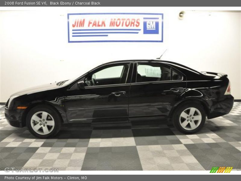 Black Ebony / Charcoal Black 2008 Ford Fusion SE V6