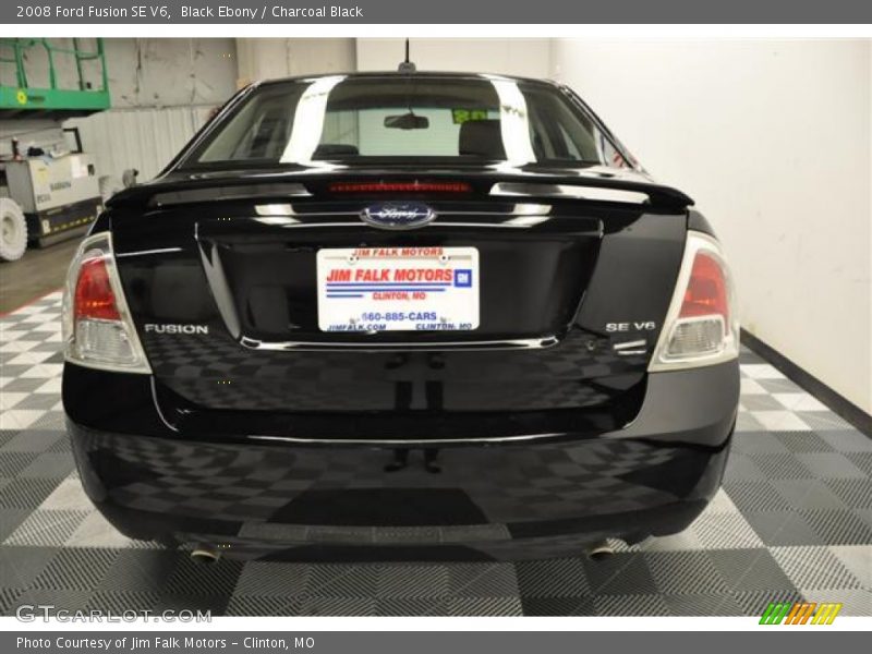 Black Ebony / Charcoal Black 2008 Ford Fusion SE V6